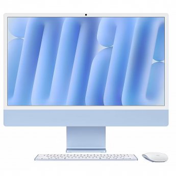 Apple iMac 24” 4.5K, Apple M4 (10C CPU 10C GPU), 16GB, 512GB, Blue, INT