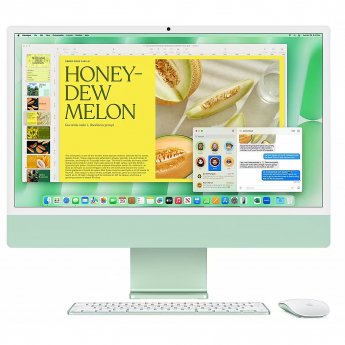 Apple iMac 24” 4.5K, Apple M4 (10C CPU 10C GPU), 16GB, 512GB, Green, INT