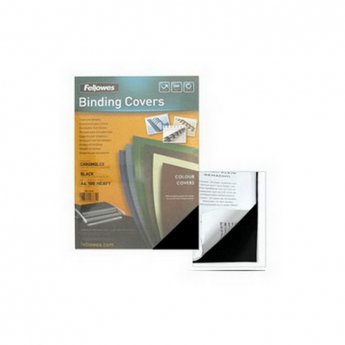 Apvāki iesiešanai FELLOWES Delta, A3, 250 g/m2, 100 gab./iepak., melni