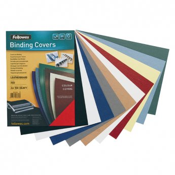 Apvāki iesiešanai FELLOWES Delta, A4, 250 g/m2, 100 gab./iepak., ziloņkaula krāsā
