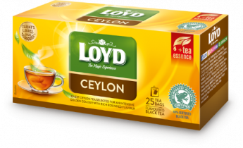 Aromatizēta melnā tēja LOYD Ceylon, 25x2g