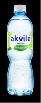 Aromatizēts dzeramais ūdens AKVILE ar laima aromātu, viegli gāz., 0,5l