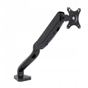 ART L-17GD Desk mount with USB ports, 10-32", Black