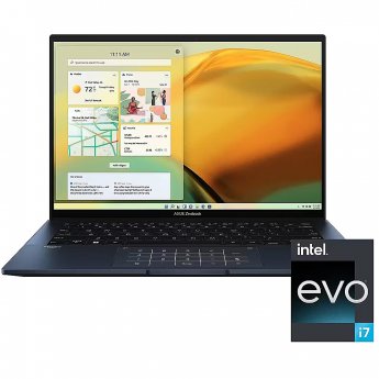 Asus Zenbook 14 OLED UX3402VA-KN593X i7-13700H 14.0" 2.8K 90Hz 400nits Glossy 16GB LPDDR5 SSD1TB Intel Iris Xe Graphics WLAN+BT Cam1080p Backlit Keyboard 75WHrs Win11 Ponder Blue