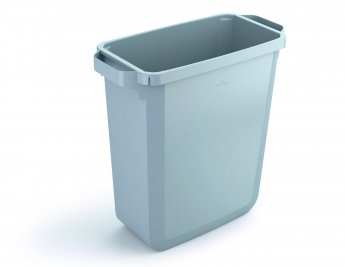 Atkritumu tvertne DURABIN® 60L taisnstūrveida, pelēka (vāciņš jāiegādājas atsevišķi)