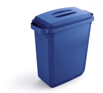 Atkritumu tvertne DURABIN® 60L taisnstūrveida, zila (vāciņš jāiegādājas atsevišķi)