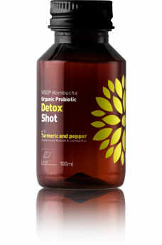 Atsvaidzinošs tējas dzēriens VIGO Kombucha, Detox shot, 0.1l