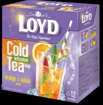 Augļu tēja LOYD Cold Infusion ar apelsīnu un salvijas g. 12x2,5g