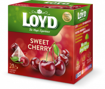 Augļu tēja LOYD Pyramids Sweet Cherry, 20x2g