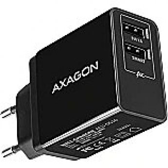 Axagon ACU-DS16 Ladegerät, 2x USB-A, Smart 5V 1,2A, 16W - schwarz