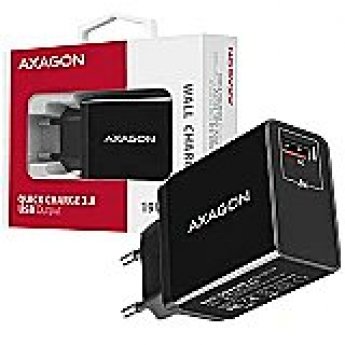 Axagon ACU-QC19 Ladegerät, 1x USB-A, QC3.0/AFC/FCP/Smart 5V / 1,3A, 19W - schwarz