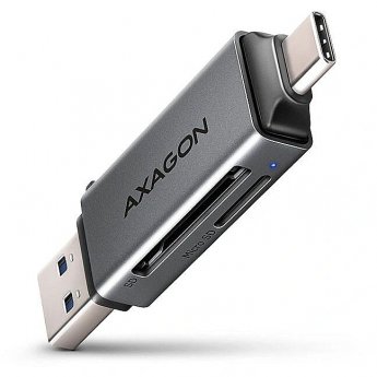 Axagon CRE-DAC External, Type-C+Type-A 2-slot SD/microSD