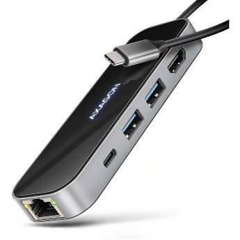 Axagon HMC-6GLN multiport hub USB-C LAN HDMI PD100W