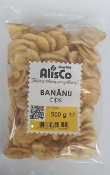 Banānu čipsi ALIS CO, 500g