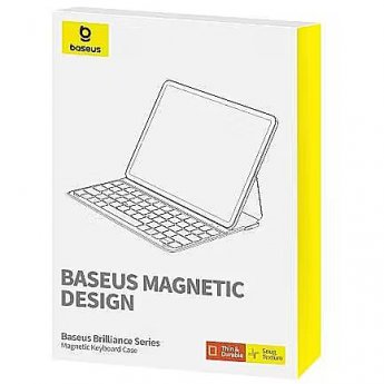 Baseus Brilliance case with keyboard for Apple iPad 10.2 (2019/2020/2021) / QWERTY / Type-C