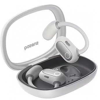 Baseus Eli Fit Open- Ear Headset Wireless Connectivity/Music USB Type-C Bluetooth White