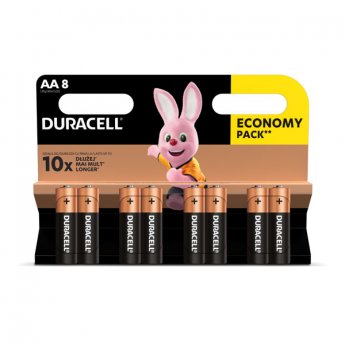 Baterija DURACELL AA Basic, LR06 8 gab./iepak.