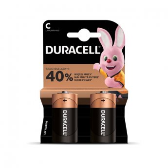 Baterija DURACELL Basic C, LR14, 2 gab./iepak.