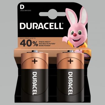 Baterija Duracell D Basic, LR20, 2 gab./iepak.