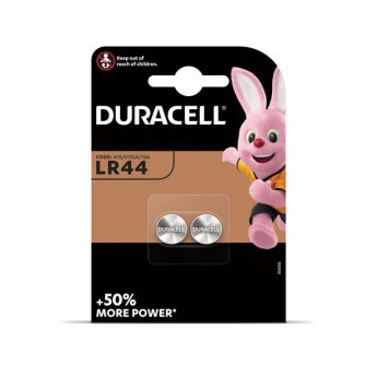 Baterijas DURACELL Alkaline LR44 1.5V, 2 gab./iepak.