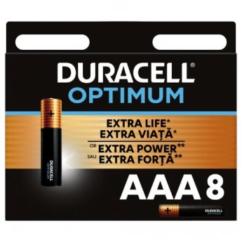 Baterijas DURACELL OPTIMUM AAA 8 gab.