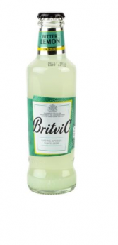 Bezalkoholisks dzēriens BRITVIC Bitter lemon ar saldinātājiem stiklā, 0.2l