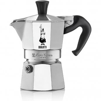 Bialetti Moka Express, Silver - 2 cups