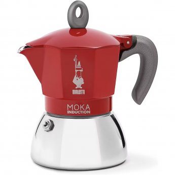 Bialetti Moka Induction Red 2 Cups red - 2 cups