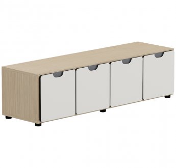 Bloks GRAU Agora One, 40x145x42, balts, ar durvīm