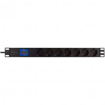 Bluewalker BlueWalker Powerwalker PDU LC-16A 7x CEE 7/3, power supply black, 1 rack unit (IEC C20 input)