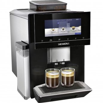 Bosch Siemens TQ905DF9 EQ.900, fully automatic coffee machine, black/brushed stainless steel, Home Connect
