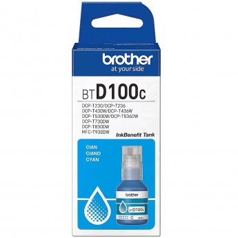 Brother BTD100C Genuine Cyan Ink Bottle