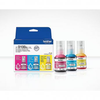 Brother BTD100CLVAL 3 Bottles Value Pack, C/M/Y