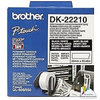 Brother DK-22210, 29mm x 30.48m Tape roll paper