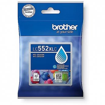 Brother LC 552XLC błękitny