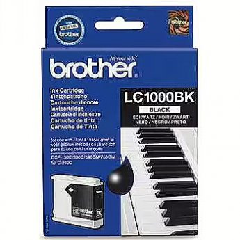 Brother LC-1000BK BLACK INK CARTR,500 PG