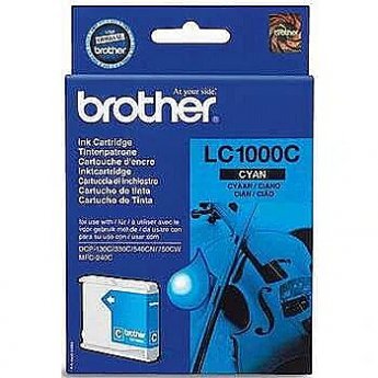 Brother LC1000C CYAN INK CARTR, 400 PGS
