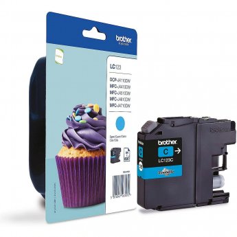 Brother LC123C, Cyan Ink Cartridge