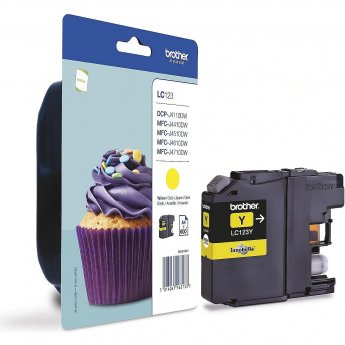 Brother LC123Y, Yellow Ink Cartridge