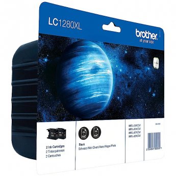 Brother LC-1280XLBK black Twin Pack