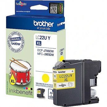 Brother LC22UY, Yellow Ink Cartridge