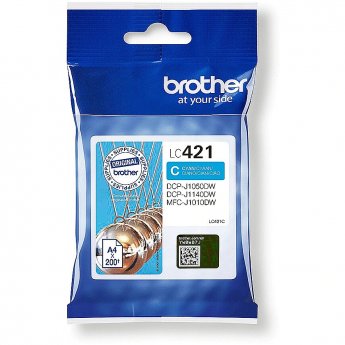 Brother LC-421C INK CYAN 200 PAGES DCP-J1050DW/J1140DW/MFC-J1010DW