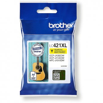 Brother LC-421XLY YELLOW 500 PAGES DCP-J1050DW/J1140DW/MFC-J1010DW