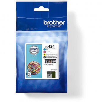 Brother LC-424VALUE PACK INK F/ DCP-J1200W F/ 750P.