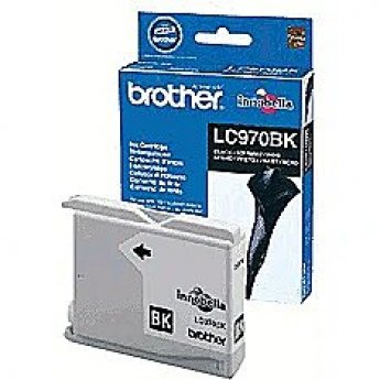 Brother LC970BK BLACK INK CARTR, 350 PGS