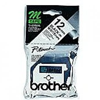 Brother P-TOUCH LABELLING NON-LAMINATED MK231 12MM BLACK ON WHITE