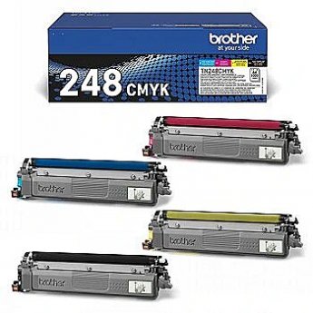Brother TN248VAL TONER PACK BLACK+CMY 1000P