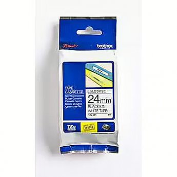 Brother TZ-E251 24mm (0.94") Black on White Tape for P-Touch 8m