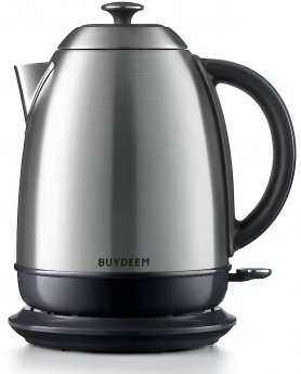 Buydeem K640E Classic Electric Kettle, Stainless Steel