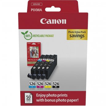 Canon CLI-526 BK/C/M/Y PHOTO VALUE  